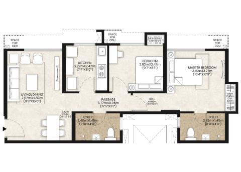 2BHK-Regular