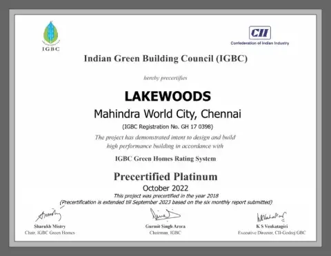 Mahindra-Lakewoods-IGBC