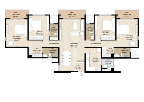 MahindraVista-4BHK
