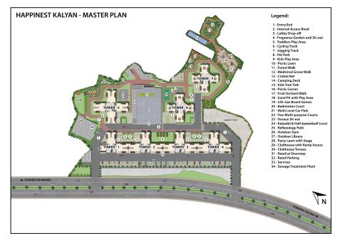 Master Layout Mahindra Happinest Kalyan