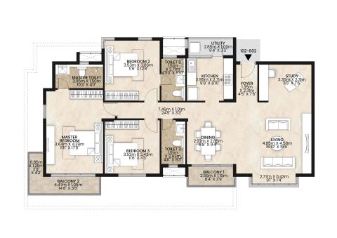 3.5 BHK
