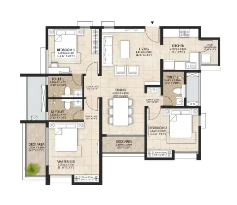 3BHK - Unit Plan copy