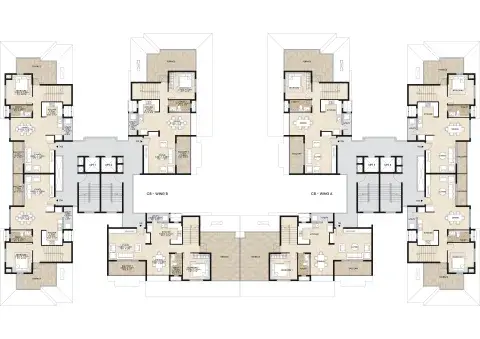 C8 – Duplex Lower-Level Plan