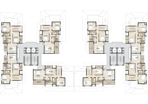 C8 – Duplex Upper-Level Plan
