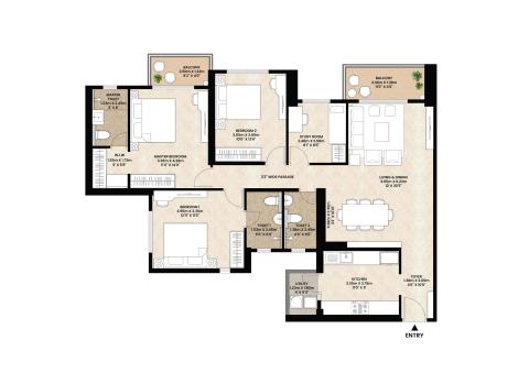 Rainforest-Unit-Plans_TOWER-N5-3.5-BHK-LUXURY