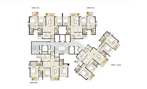 Tower I – Typical floor plan