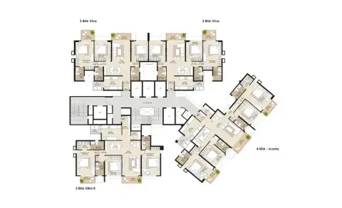 Tower K – Typical floor plan