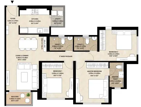 NIT-PLAN_3BHK-PREMIUM-A-scaled