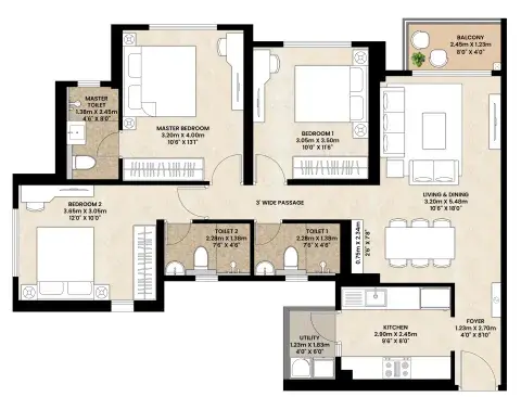 UNIT-PLAN_3BHK-PREMIUM-B-scaled