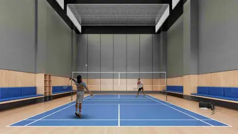 Badminton court