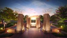Colonnade pathway