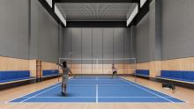 Badminton court