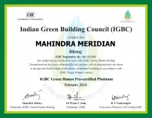 Mahindra-Meridian-IGBC-Certificate