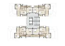 C7 – Duplex Upper-Level Plan