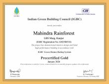 Precertified gold_Mahindra Rainforest