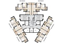 Mahindra Rainforest_Tower N3 - Typical floor plan