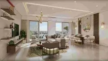Expansive living room
