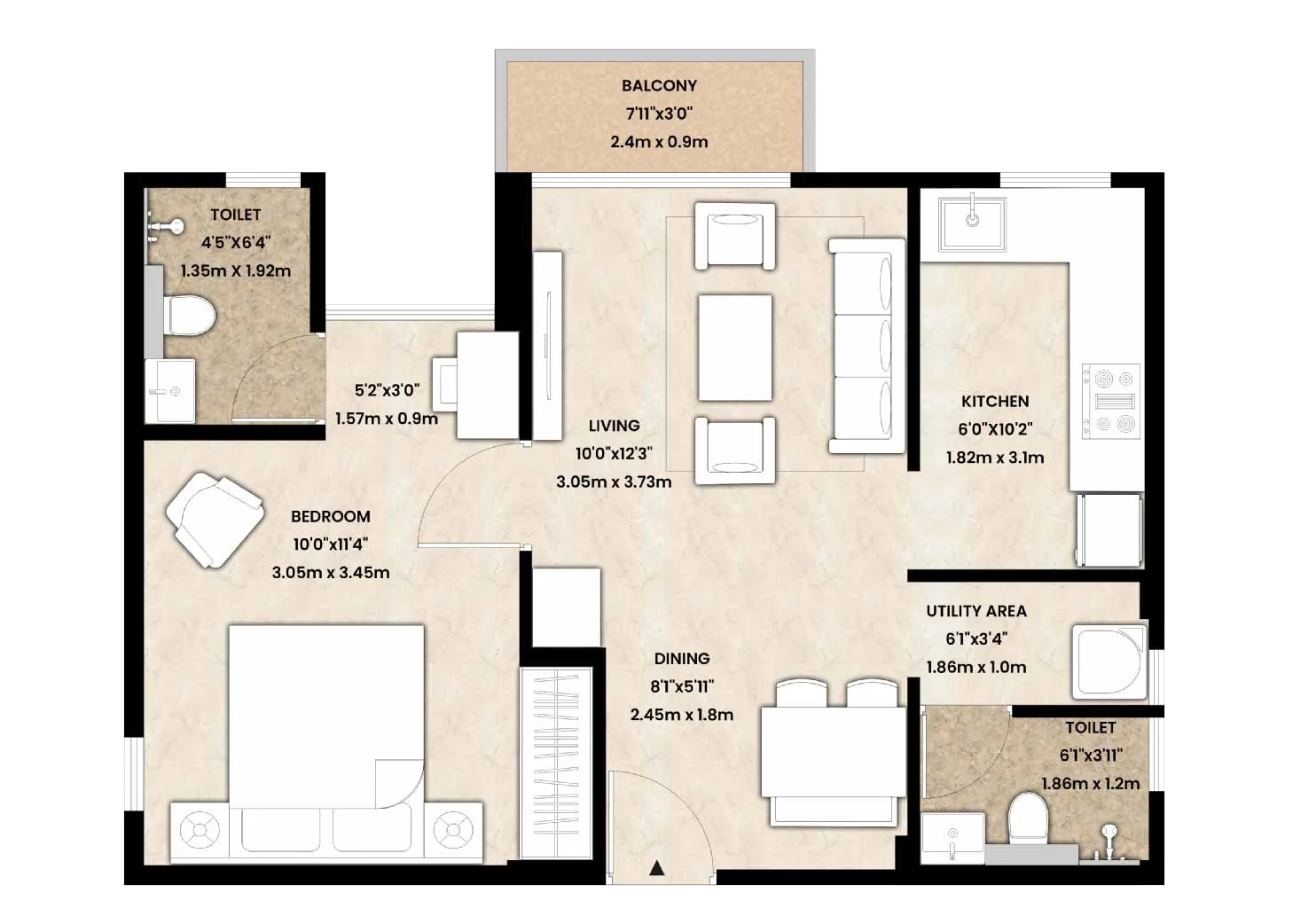 1BHK_plan