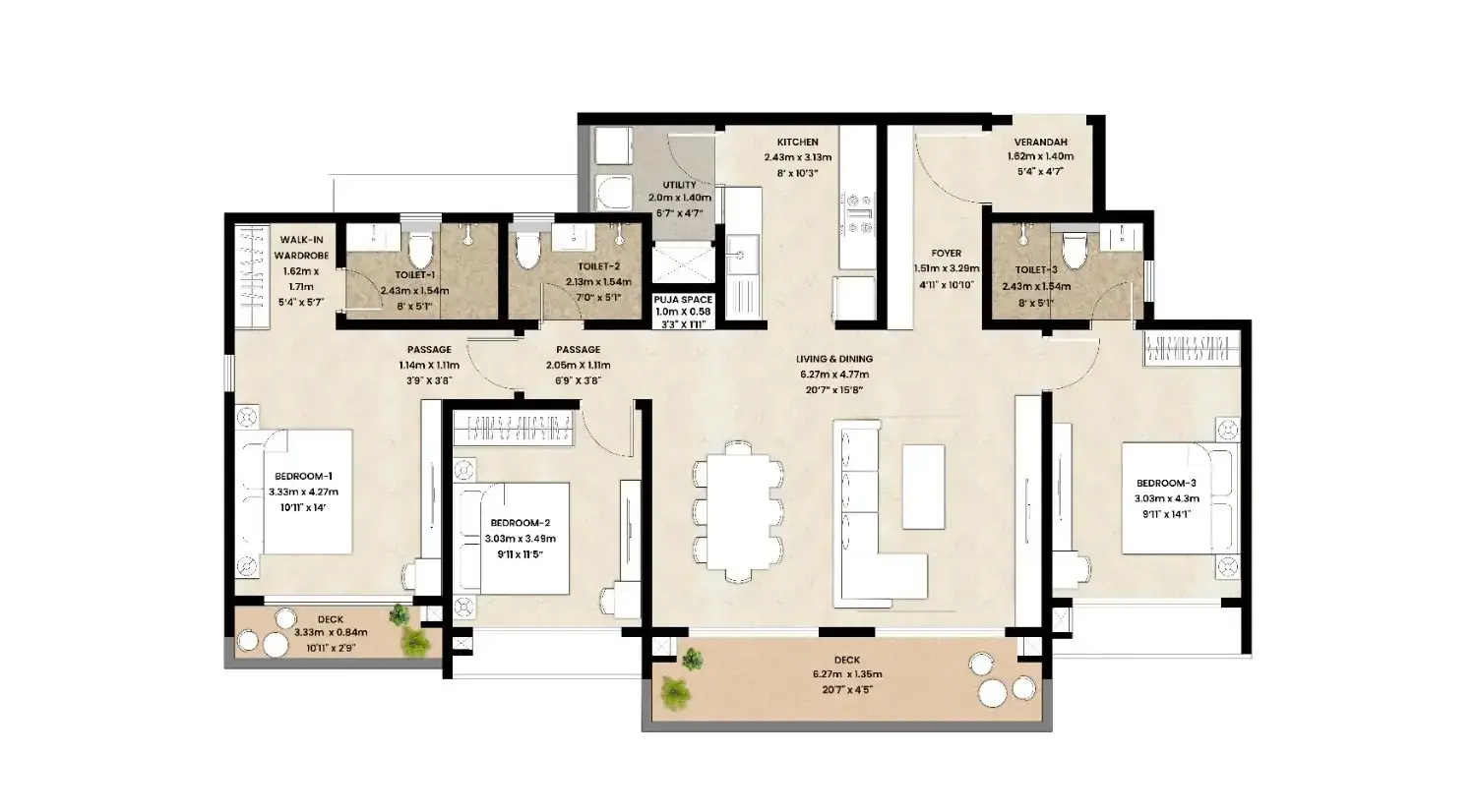 3 BHK