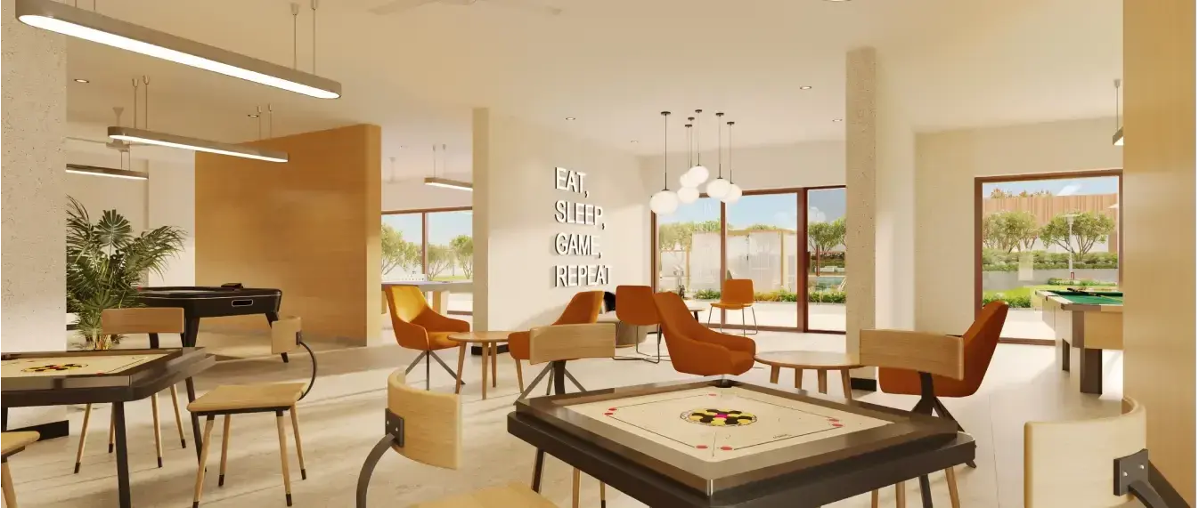 Indoor games room
