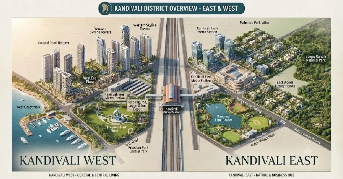 Kandivali East vs West Real Estate: Growth, Connectivity & Living Guide