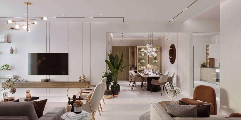Living and dining
