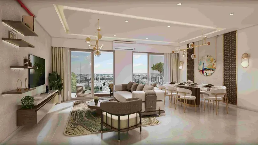 Expansive living room